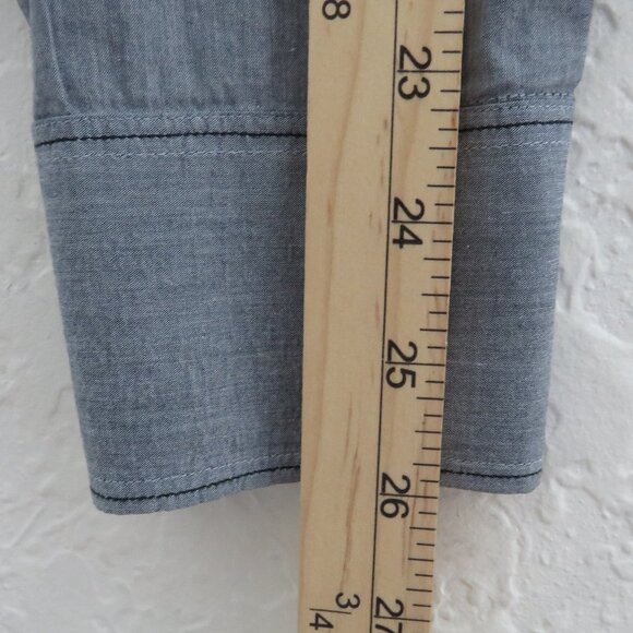 Lexicon* Men's Long Sleeve Button Down‎ Curved Hem Chest Pocket Dress Shirt~ XL - Picture 10 of 12